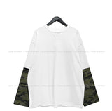 Holly print camo layered long sleeves