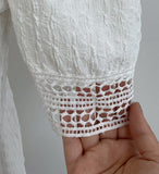 Charlene Jacquard Puff T-Blouse
