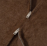 Curas Angora Zip-Up Cardigan