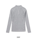 Kud Muscle Half Zip-Up ribbed Knit