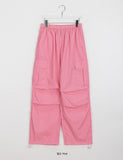 [unisex] Ensel Banding Nylon String Parachute Cargo Pants