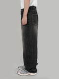 Slab black wide jeans