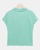 Bartin Pique Unbalanced Point Short Sleeve T-shirt