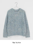Pencuff Color Mohair Round Wool Knit
