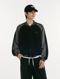 Sweat Color Matching Varsity Jacket