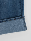 Sancony washing wide brushed denim pants