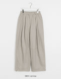 [unisex] Hano banding key ring cut wide cotton pants