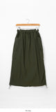 Warmogu Cargo Shirring Long Skirt