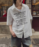 [LAN ARCHIVE] Lettering Short Sleeve Shirt