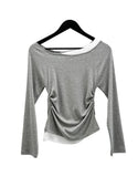 Sherry Layered Boat Neck Tee