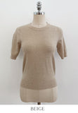 Today Round Basic Short Sleeve Knit