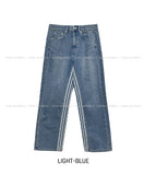Trackline wide denim pants