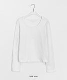 Tenenki Cotton Basic Round Long Sleeve Tee