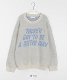 [unisex] Onpu Lettering Over Knit