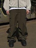 Nylon Cozy Cargo Pants