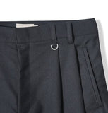 Mono Two-Tuck Wide Slacks