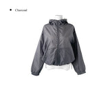 Revl Hood Nylon Windbreaker Zip-Up Jacket
