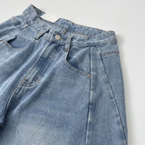 Cut Line Vintage Balloon Wide Denim Pants