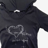 Hobain Warm Heart Hooded T-Shirt