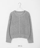 Cowzen Mix Color Round Knit Cardigan