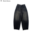 Sone Vintage Washing Wide Denim Pants