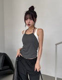 Here ribbed strap bustier