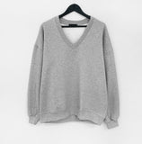 Vise Brushed V-neck Sweatshirt