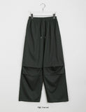 [unisex] Kidin string banding parachute pants