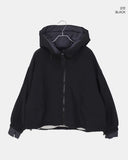 Nua check hooded overfit quilted padding