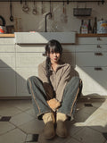 High-Neck Two-Way Knit Zip-Up