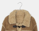Semin Duffle Fluffy Fur Mustang Midi Jacket