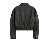 Washed double pocket crop blouson