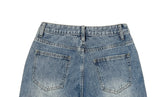 Liam Washed Denim Long Wide Pants