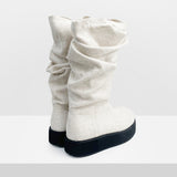 Elio Shirring Long Boots