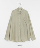 [unisex] Billmon Seersucker Stripe Over Shirt
