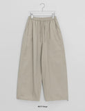 Pyotun Pintuck Banding Cotton Wide Pants