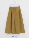 Cutle Corduroy Banding Long Skirt
