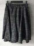 Checked gored hul skirt