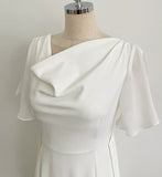 Andeu Cowl Neck Ruffle Mermaid Long One Piece