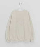 [BAONHAUS] Billbes Flower Patch Fuzz Round Sweatshirt