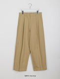 [unisex] Buten pin tuck cotton wide pants