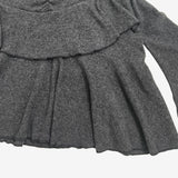 Roteo Unbalance Shirring Brushed Skirt