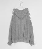 Mikel Track Linen Hood Zip-Up Cardigan