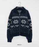 Senkoy Nordic Two-Way Wool Knit Zip-up