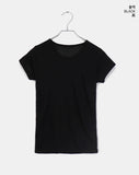 Chiton slim fit round see-through t-shirt