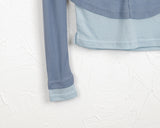 Nut Unbalance Layered Color Matching Long Sleeve T-shirt