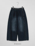 Colden Snap Button Banding Denim Wide Pants