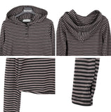 Arun Stripe Hood Long Sleeve T-shirt