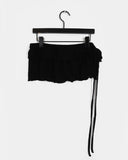 Into Wool Tiered Frill Wrap Skirt
