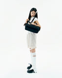 Layered Mesh Nylon Midi Skirt